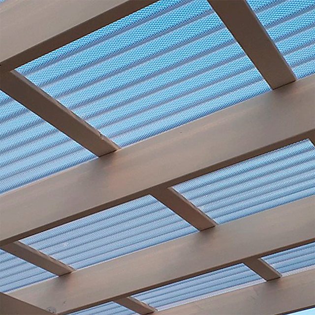 Diamond embossed polycarbonate sheet
